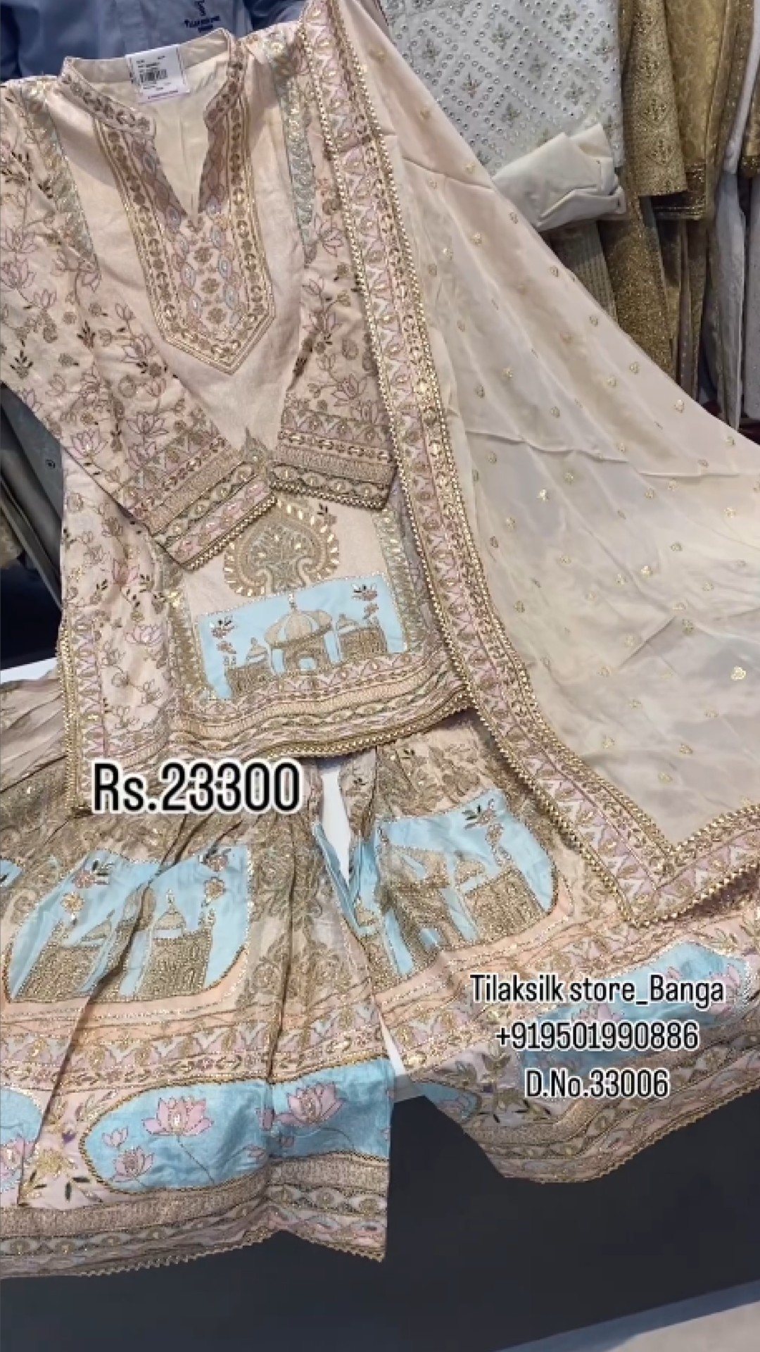 Punjabi Plazo Suit Tilak store