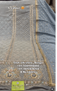 Dm us with picture for Price. For more details & To Order Plz Call or WhatsApp on
+91 95019-90886 +919872878758
▪️Worldwide Shipping Available ✈️🌎
▪️Paytm, Google Pay Available 💰💰
▪️Best Stiching Facility Available ✅
▪️No Exchange / No Return 🚫
.
.

#punjabisuits #punjabi #punjabiwedding #punjab #punjabisuit #punjabisongs #fashion #punjabistatus #chandigarh #punjabisong #sidhumoosewala #punjabisinger #canada #indianwedding #punjabiswag #punjabicouple #tadka #punjabijutti #suits #pollywood #punjabisingers #punjabiquotes #amritsar #virsa #love #punjabimusic #suit #punjabimodel #ethnicwear #jatt